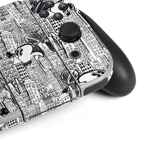 Disney Mickey Mouse Cityscape Sketch Nintendo Switch OLED (2021) Skin